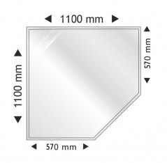  '      1100x1100 mm